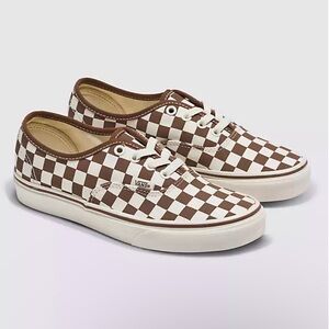 Brown checkered vans